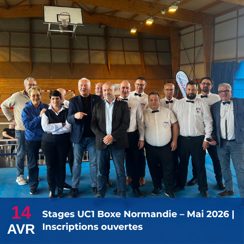 Stages UC1 Boxe Normandie – Mai 2026 | Inscriptions ouvertes
