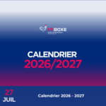 Calendrier 2026/2027 Boxe
